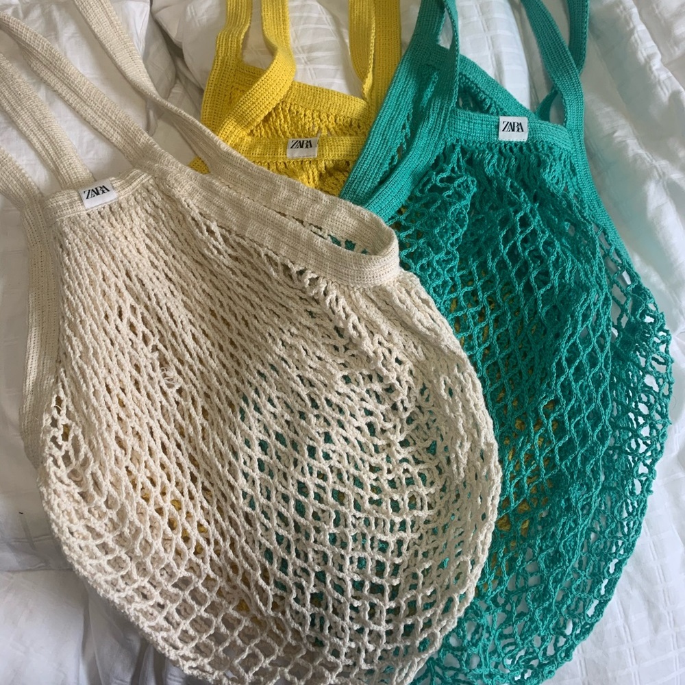 Zara netted mesh bag